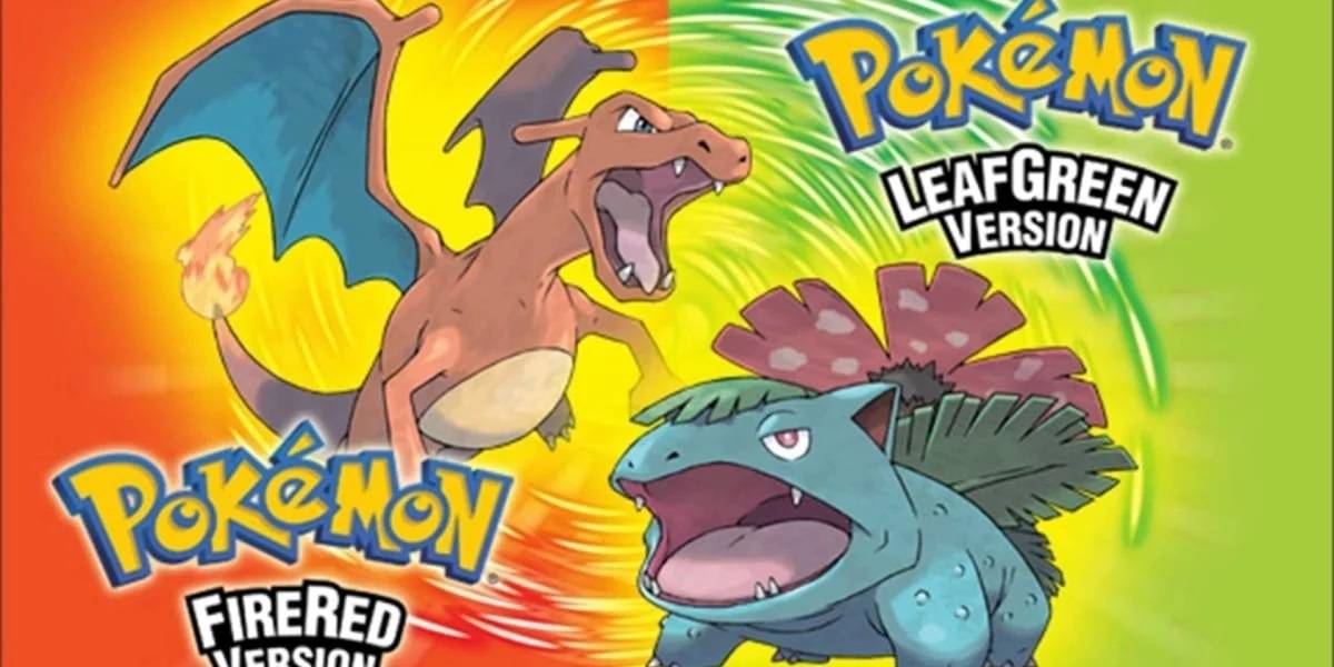 Pokemon Fire Red And Leaf Green Cover Art With Venusaur And Charizard