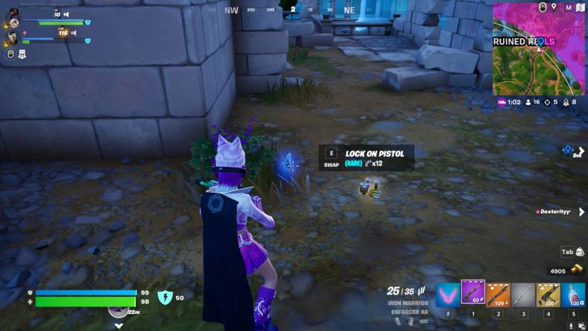 How To Get The Lock On Pistol In Fortnite