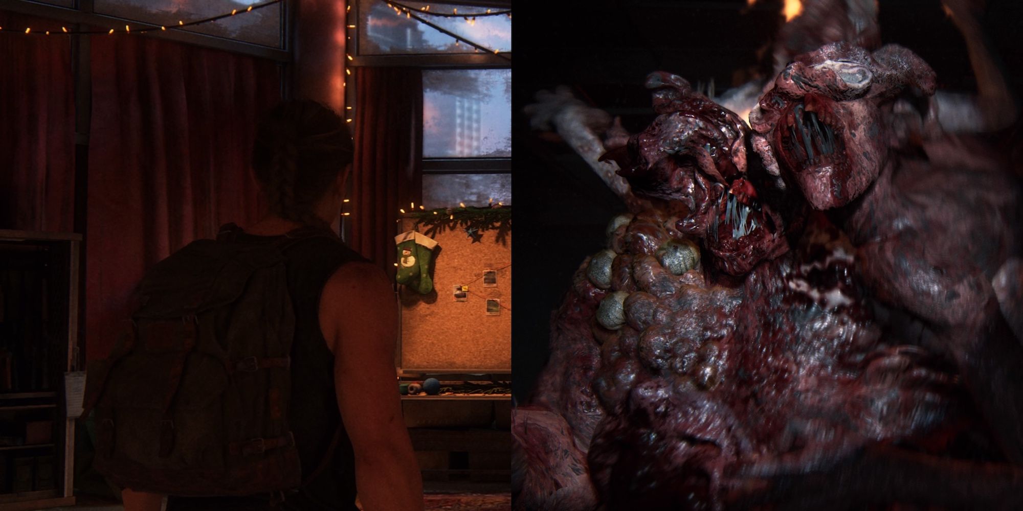 Abby on the left, Rat King on the right