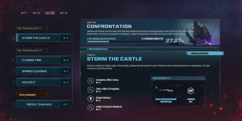 All Act 3 Confrontation Missions And Rewards In MWZ