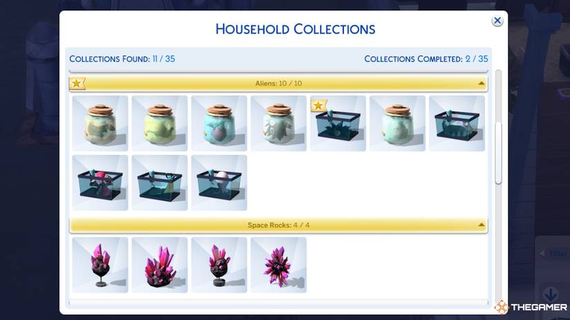 Rock Collection Science All Space Rocks, Space Prints, And Alien Collections In The Sims 4