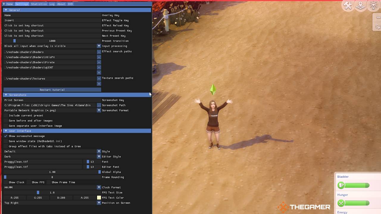 Reshade Menu How To Install Reshade For The Sims 4