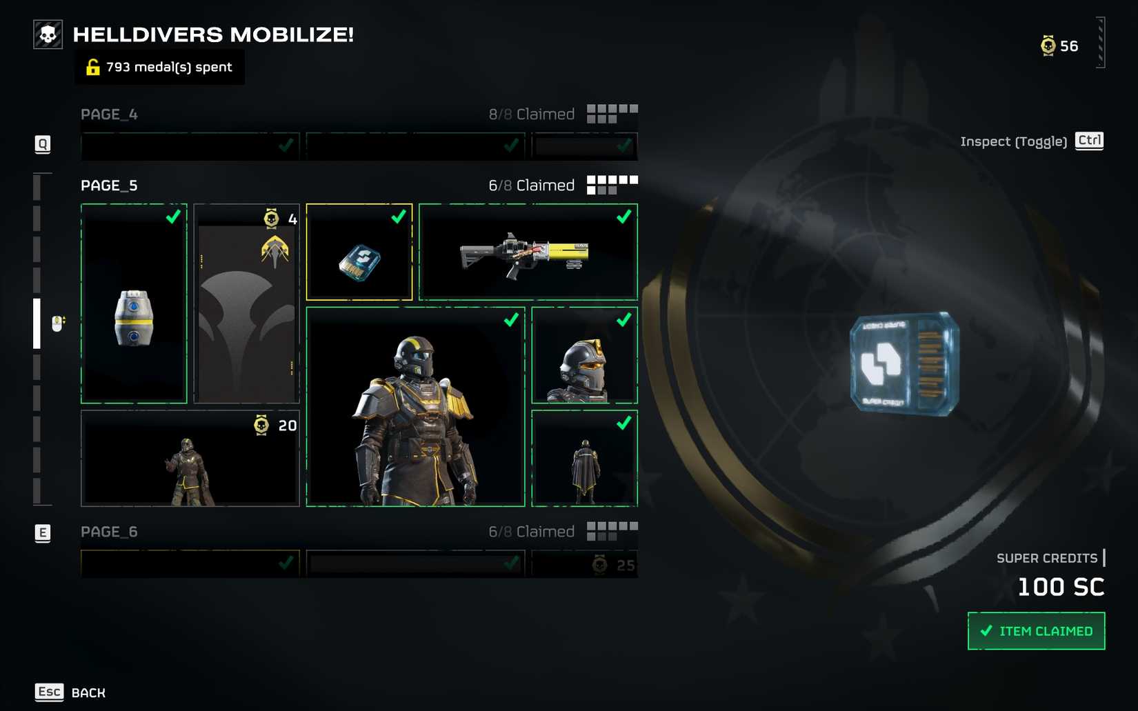 Player buys super credits using Warbond currency medals in Helldiver 2-1