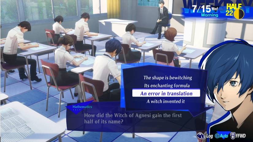 All Class And Exam Answers At School In Persona 3 Reload