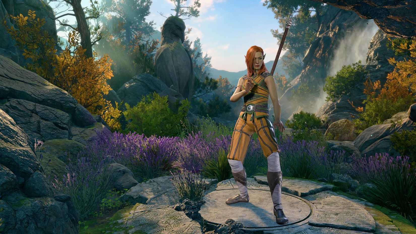 BALDUR 'S Gate 3 Level One Wood Elf Monk.