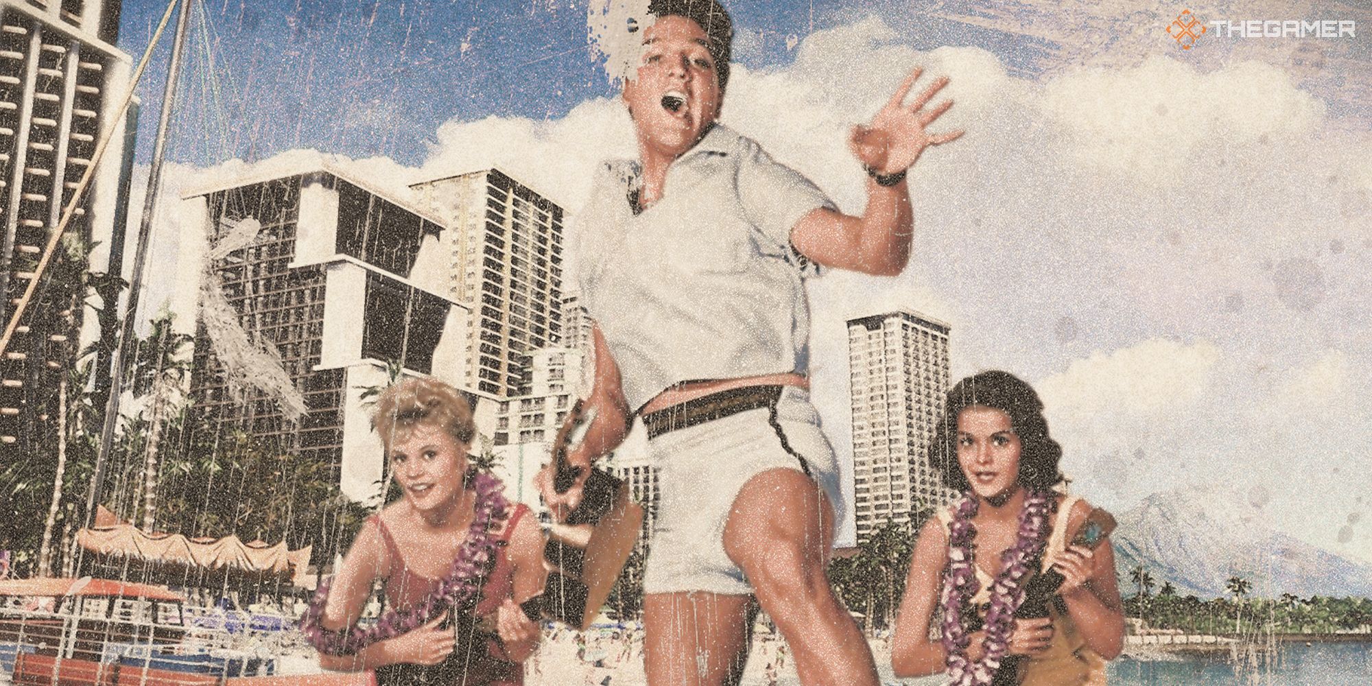 Elvis' Blue Hawaii teamed up with Like a Dragon Infinite Wealth for a historic photo