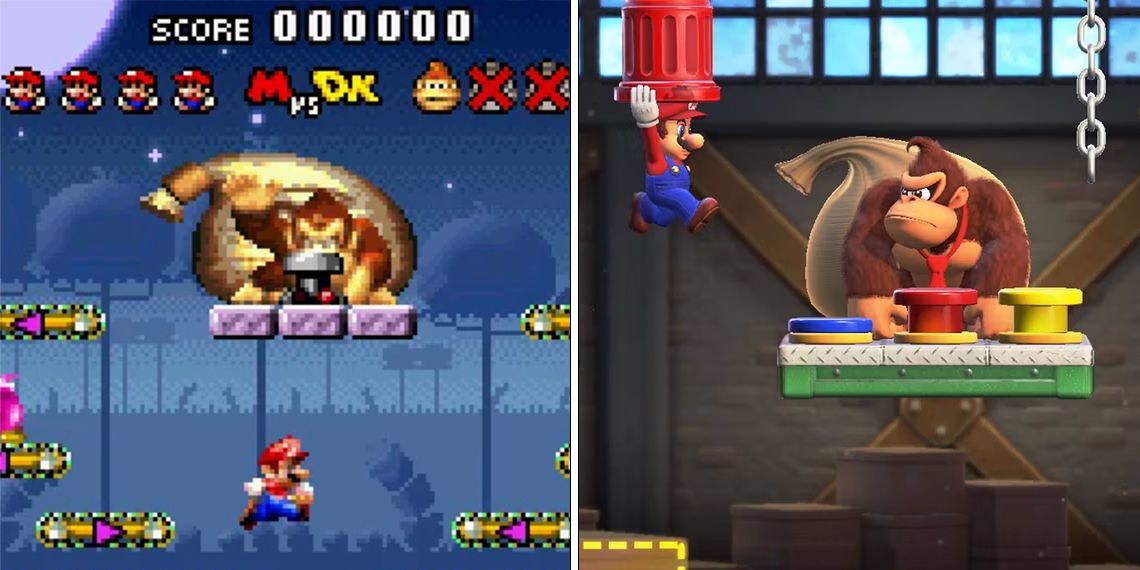 Differences Between Mario Vs Donkey Kong And The Remake
