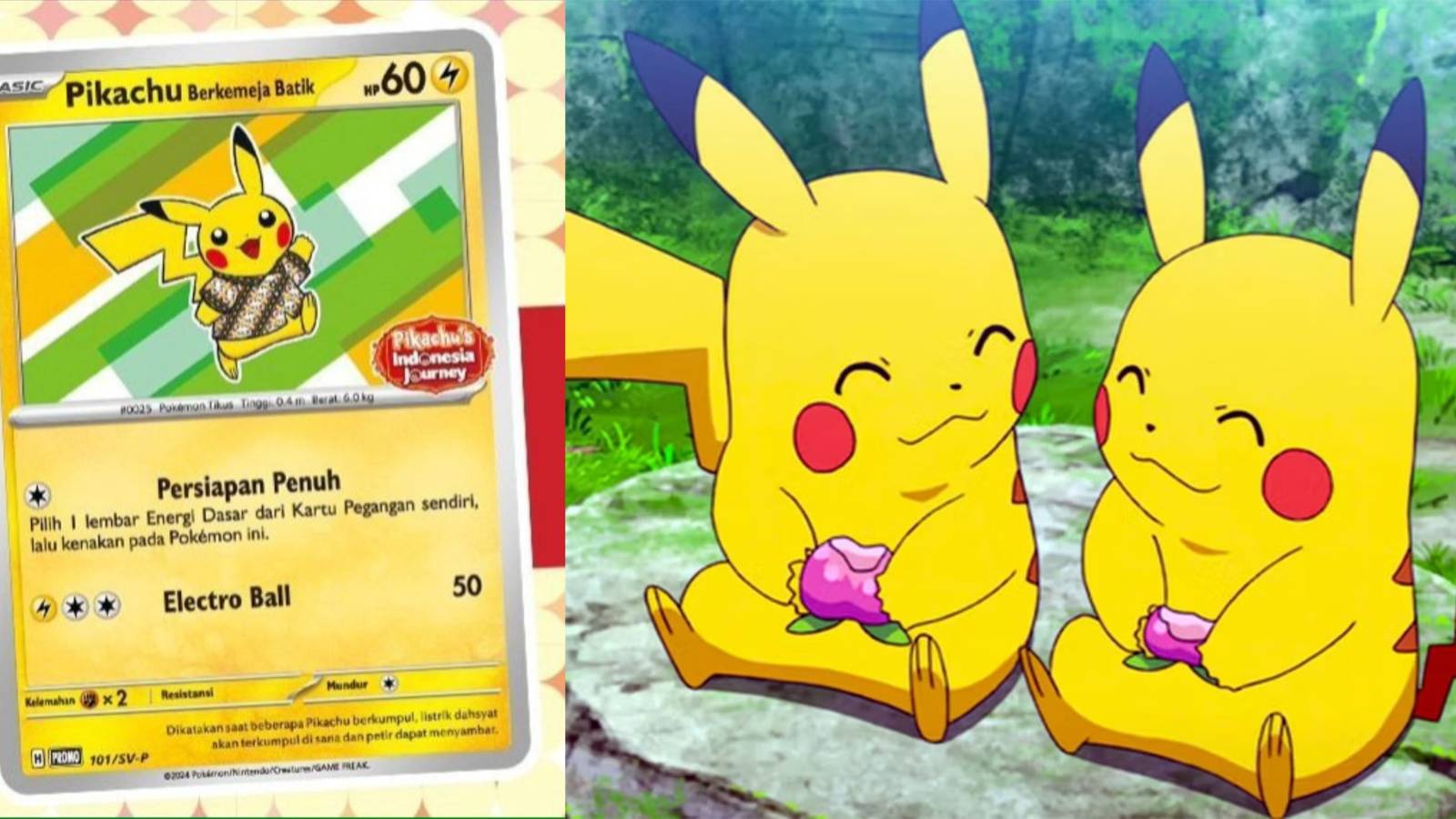 Pokemon Reveals Limited Edition Pikachu In Batik Shirt Card