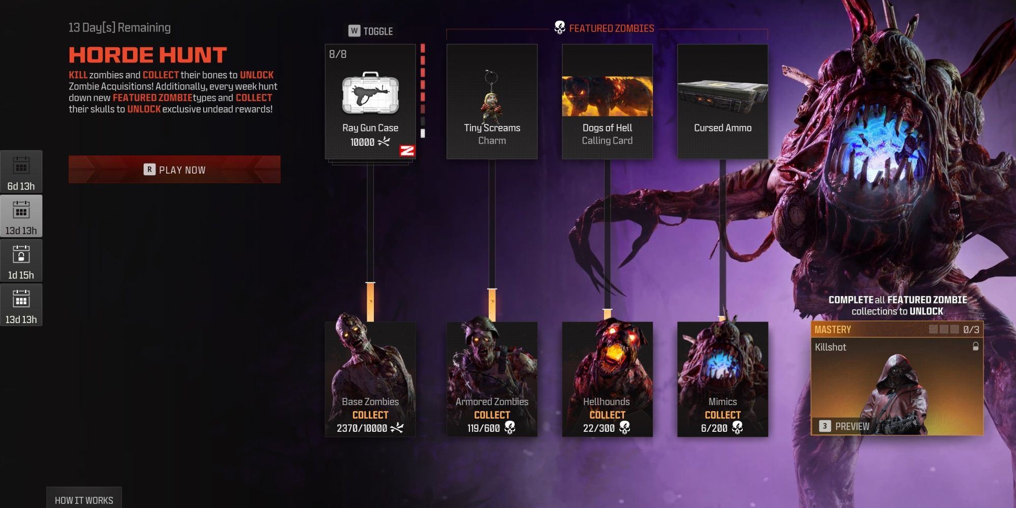 All Horde Hunt Rewards In MW3 Season 2