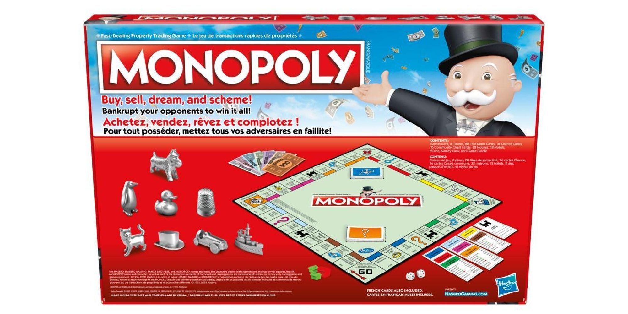 How Many Monopoly Pieces Are There Monopoly Box Showing Pieces And Board 