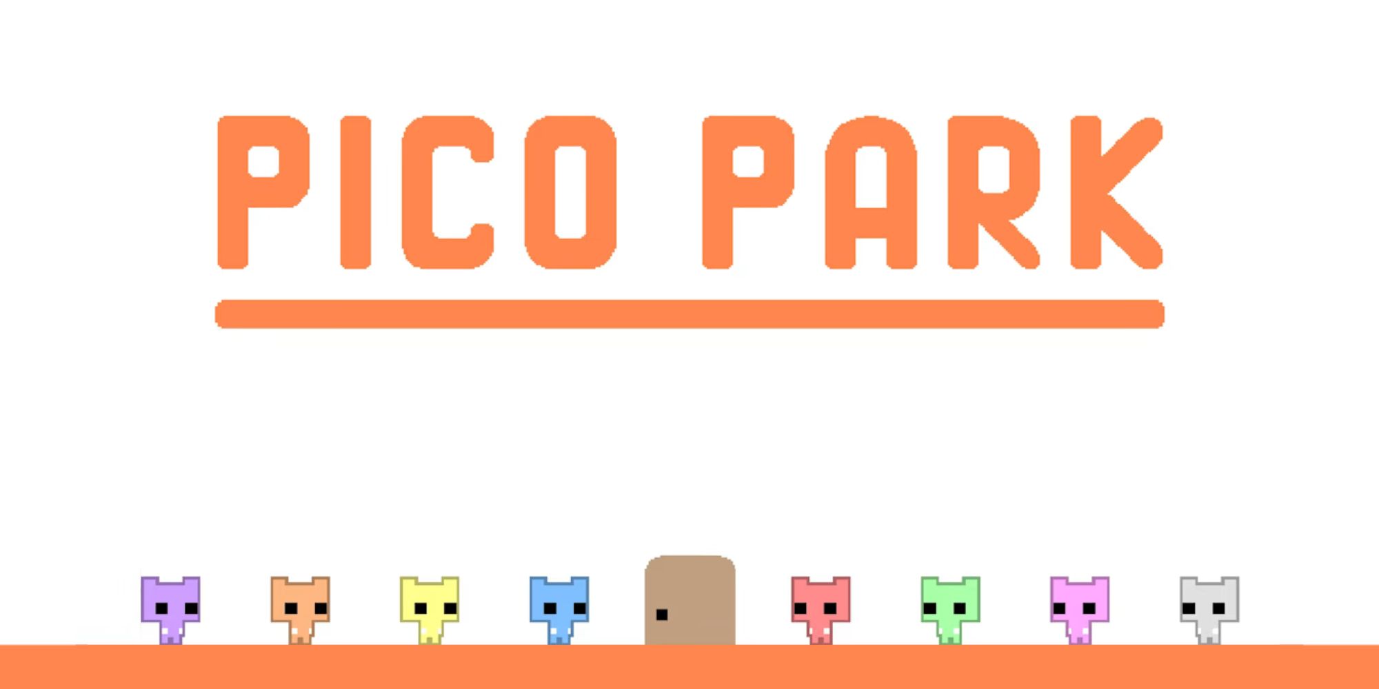 Pico Park: Classic Edition - Logo do jogo e ilustração de personagens