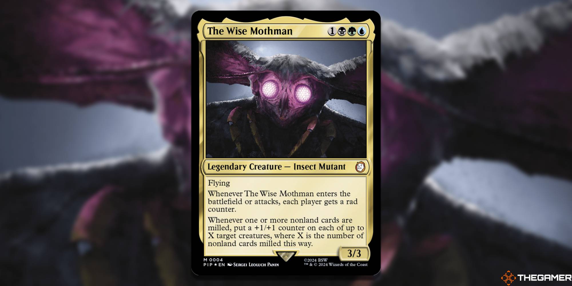 mothman mtg card Magic: The Gathering Fallout Commander Deck Mutant Menace (100-Card Deck, 2-Card Collector Booster Sample Pack + Accessories) : Toys & Games put a +1/+1 counter on each of up to X target creatures The Wise Mothman (Card) |