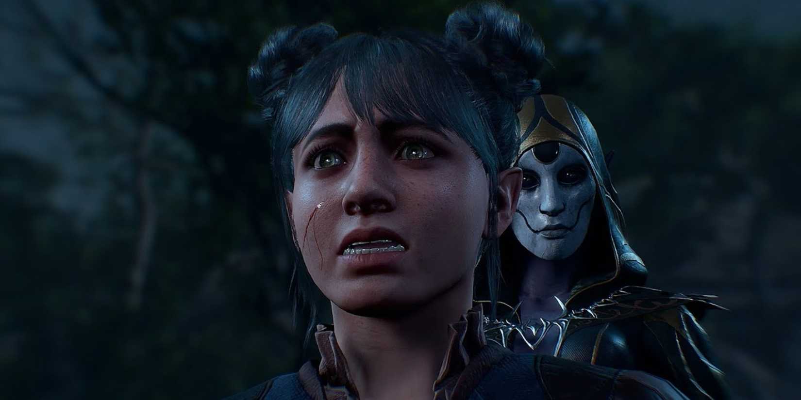 Young Shadowheart and Mother Superior in Baldur's Gate 3.