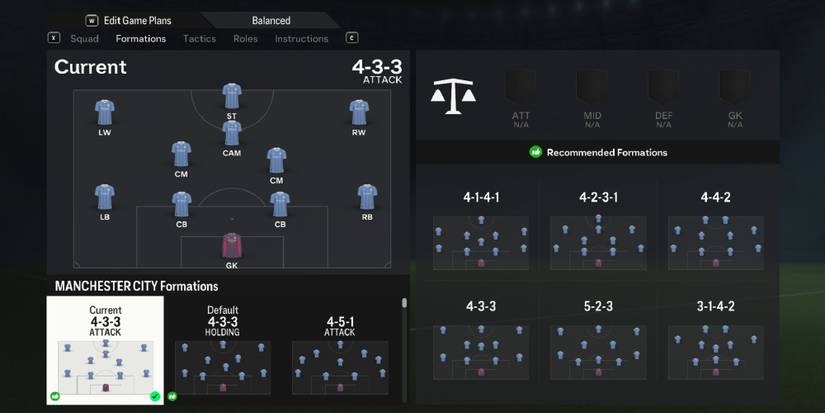 Best Formations To Use In FIFA 24 Career Mode