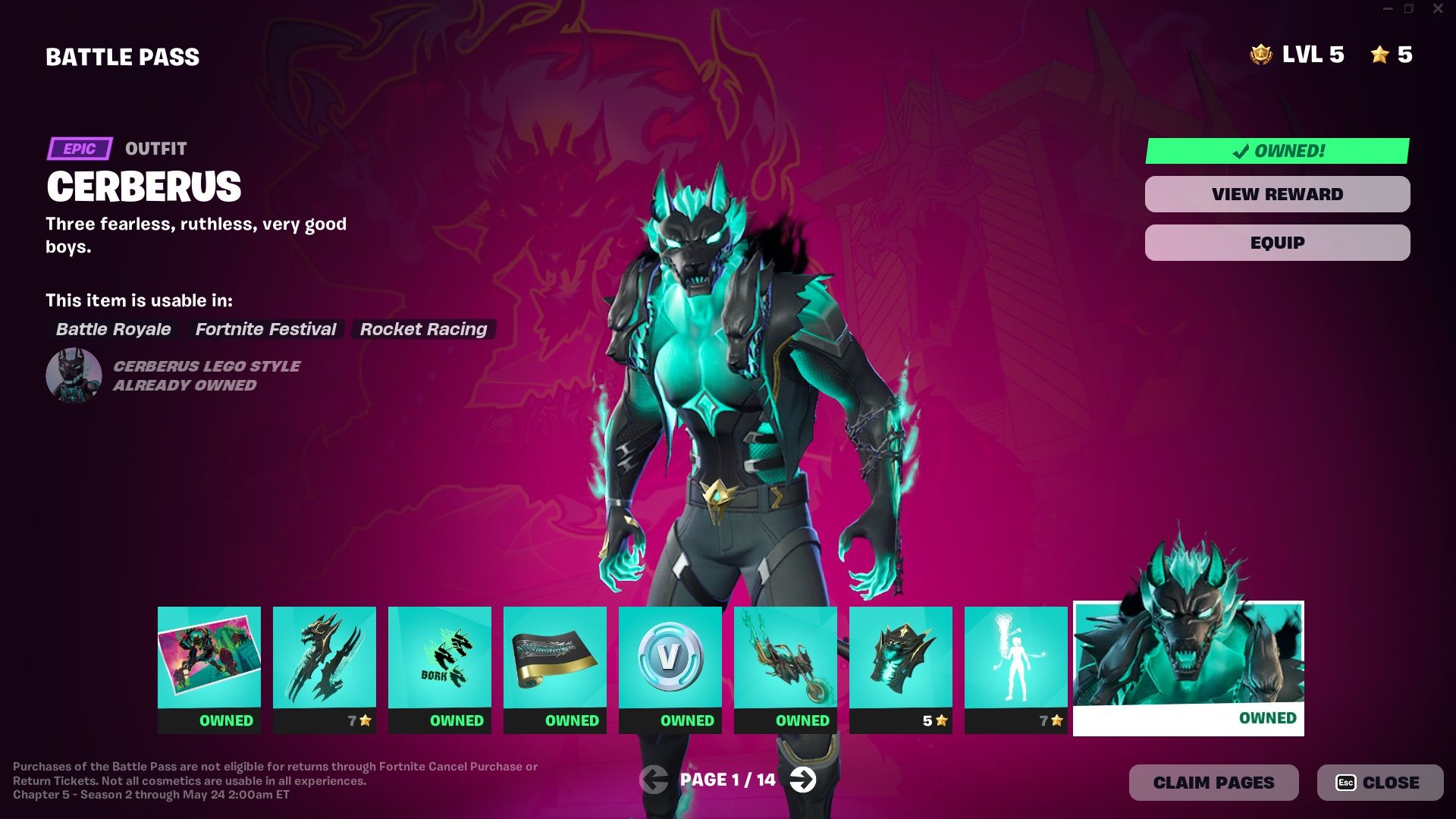 Every Item Included In The Battle Pass For Fortnite: Chapter 5, Season 2