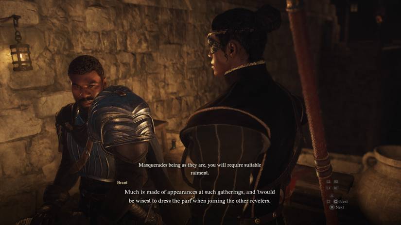 dress formally and speak with captain brant Feast of Deception walkthrough for Dragon's Dogma 2