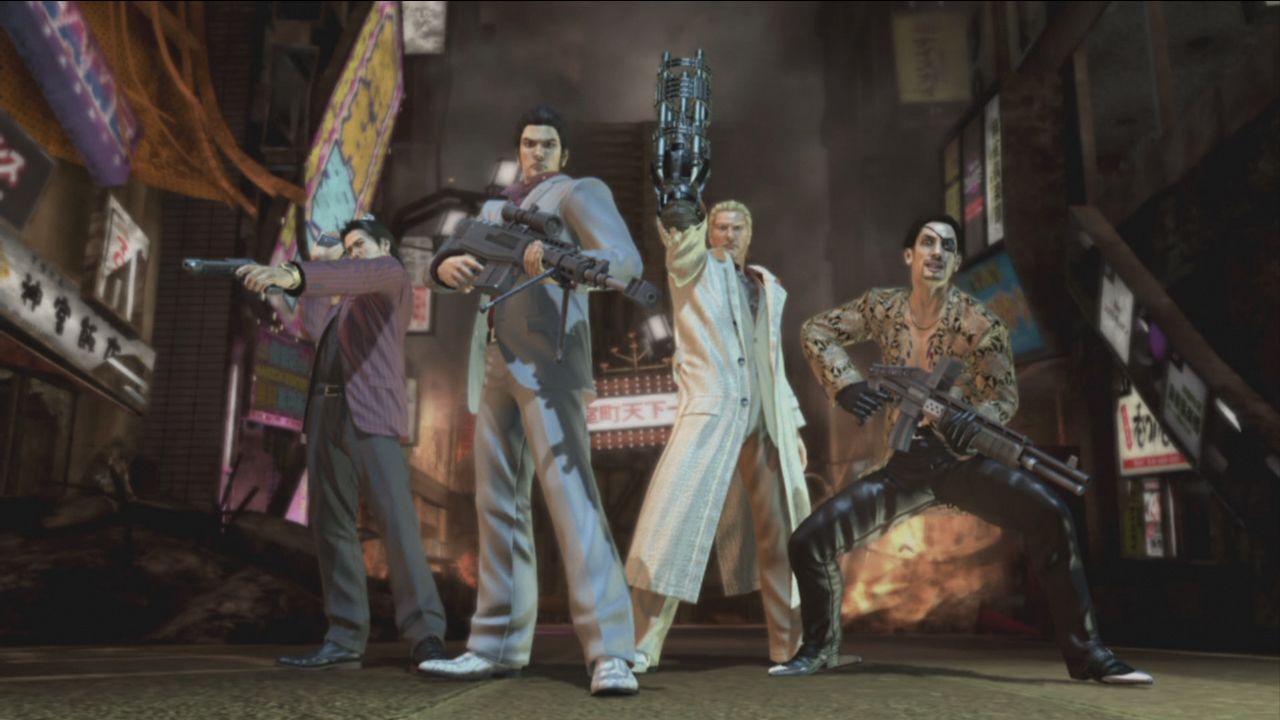 Yakuza Dead Souls - All four characters together