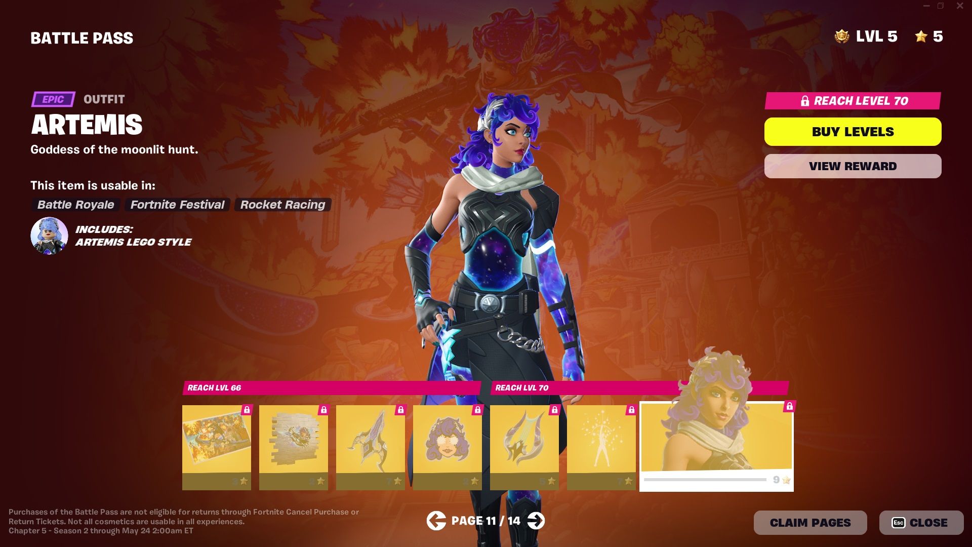 Every Item Included In The Battle Pass For Fortnite: Chapter 5, Season 2