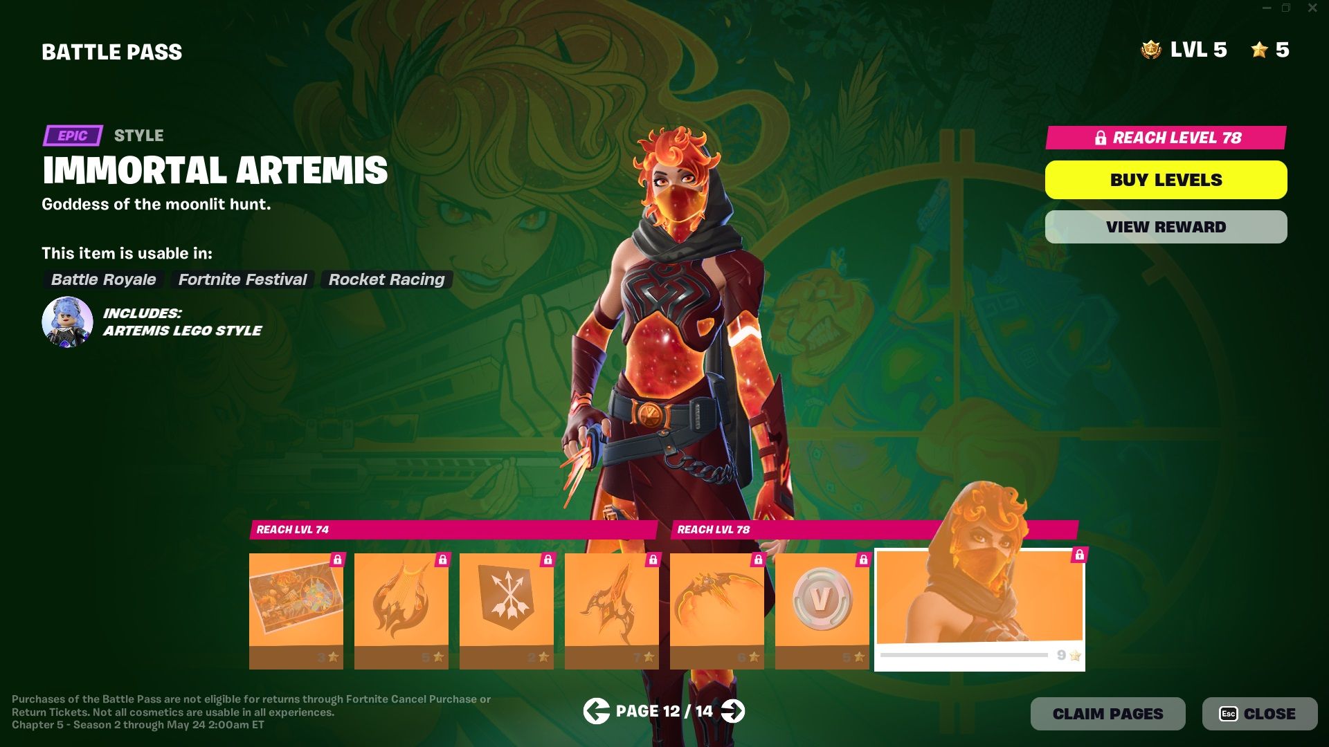 Every Item Included In The Battle Pass For Fortnite: Chapter 5, Season 2