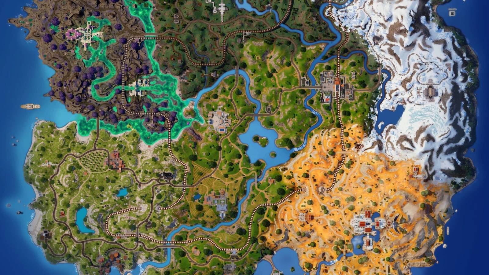 Chapter 5map Fortnite Chapter 5, Season 2 Map Revealed