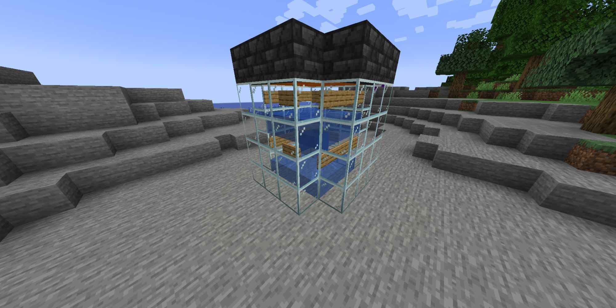 Minecraft Hidden Entrance Hidden Underground Base | Minecraft
