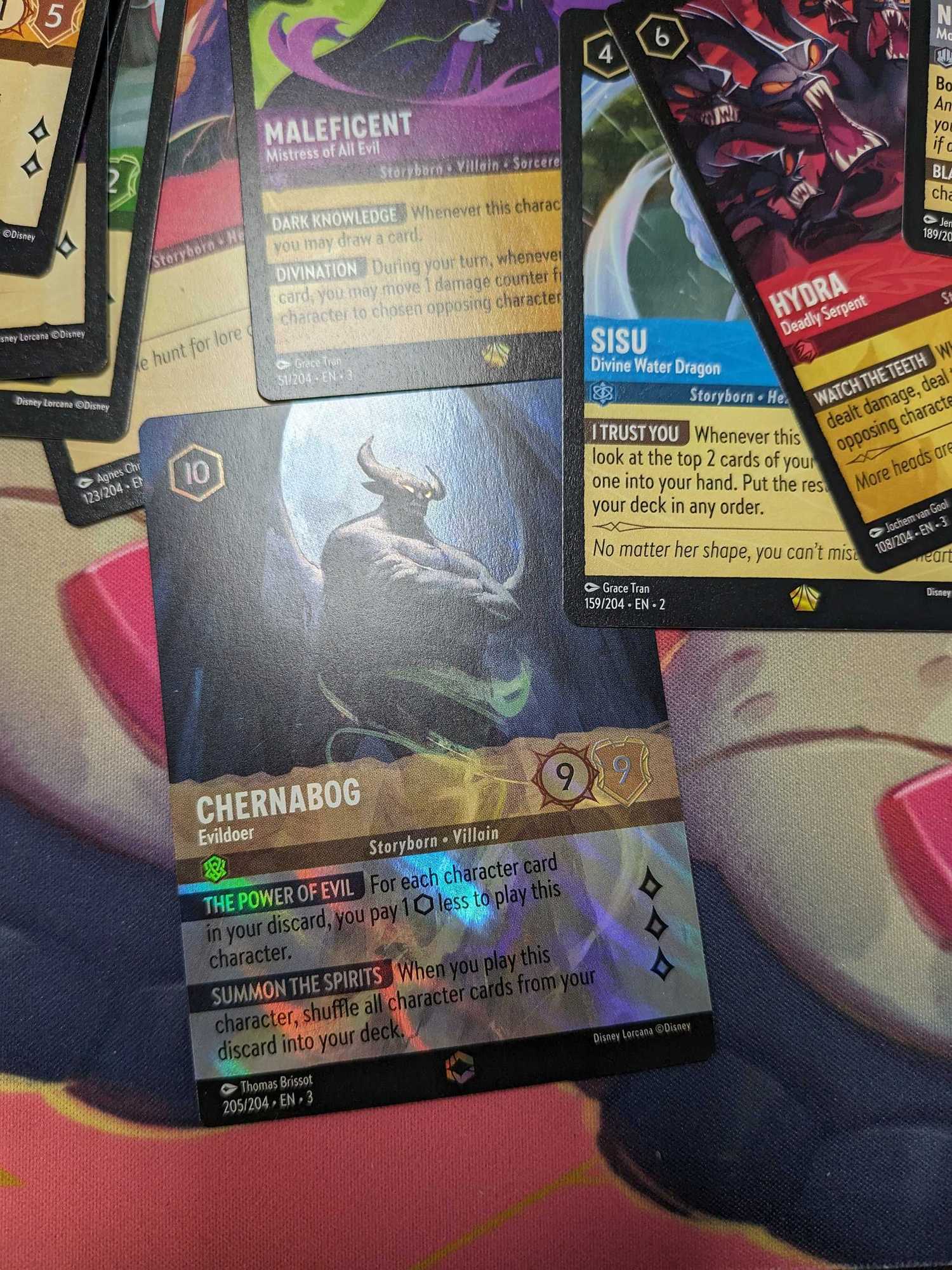 enchanted chernabog card from disney lorcana