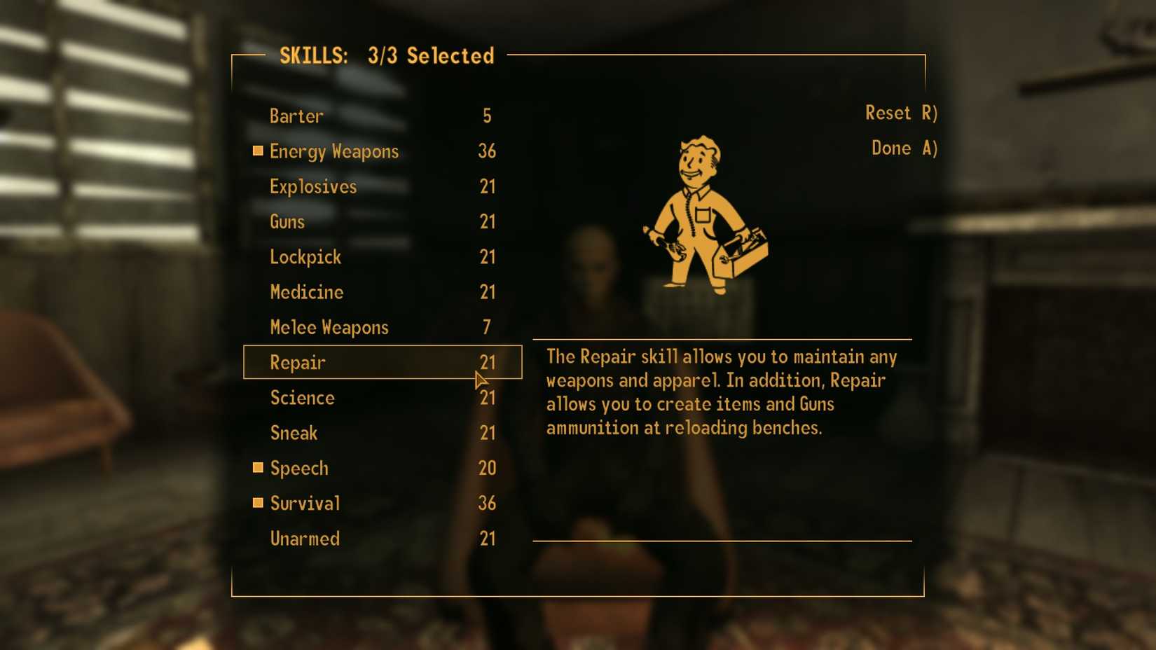 Science Skill Fallout Optimal Starting SPECIAL Stats In Fallout New Vegas