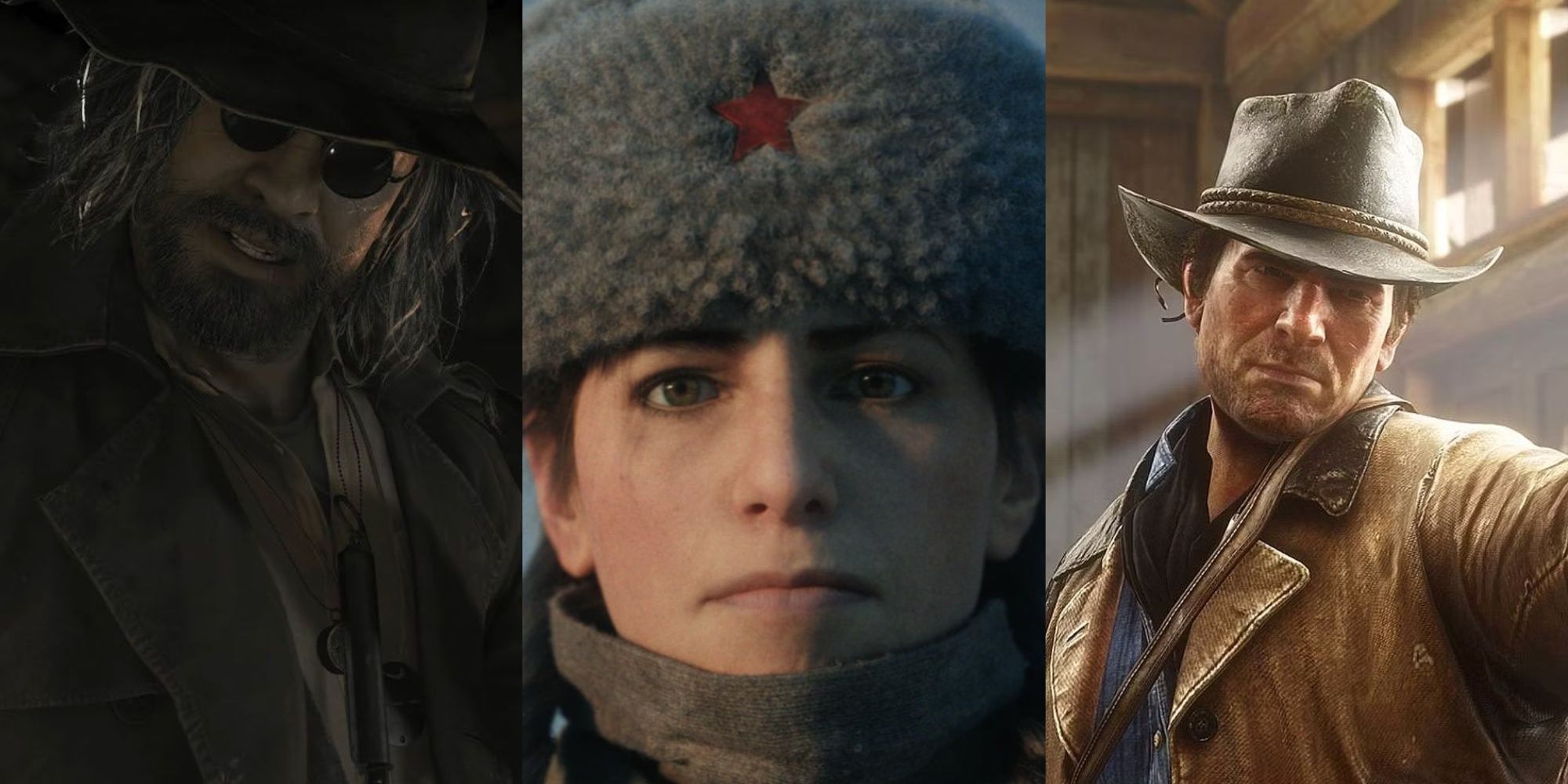 Characters Who Surprisingly Share The Same Voice Actor Feature Image - Karl Heisenberg, Polina Petrova, And Arthur Morgan-1