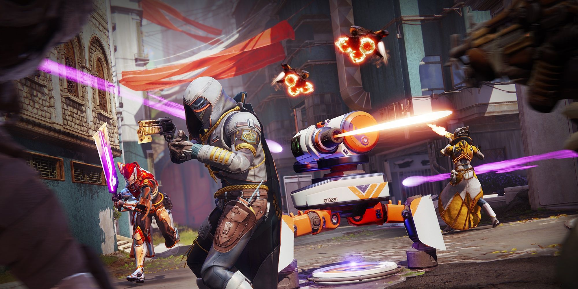 Destiny 2 Into The Light Onslaught Guardians Fending Off Fallen In Midtown