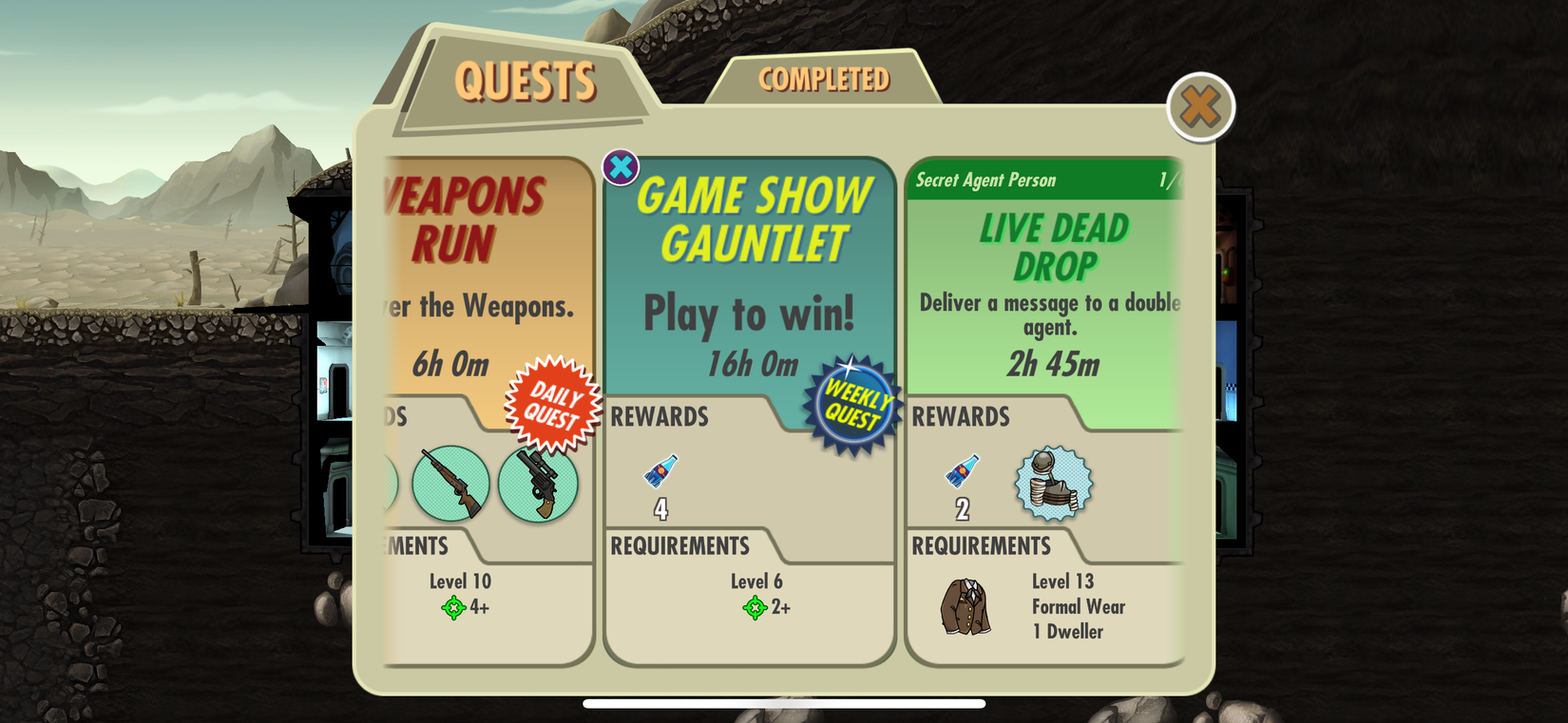 Weekly Quest Answers For Fallout Shelter
