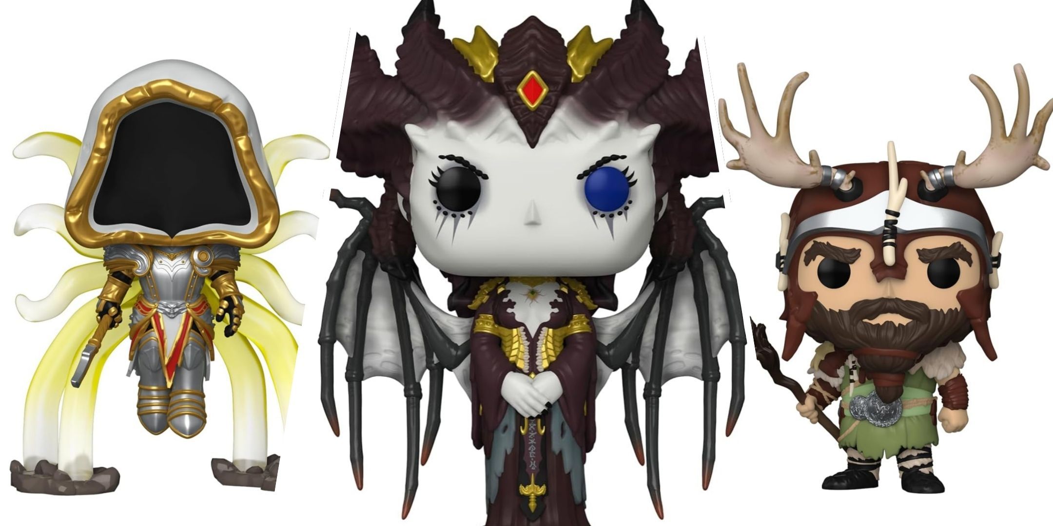 The Inarius, Lilith, and Druid Funko Pop! Figures.