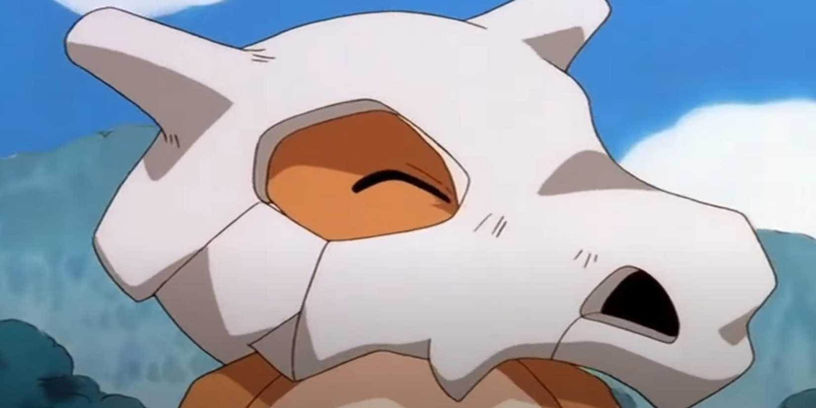 Smiling in Pokemon Cubone Anime