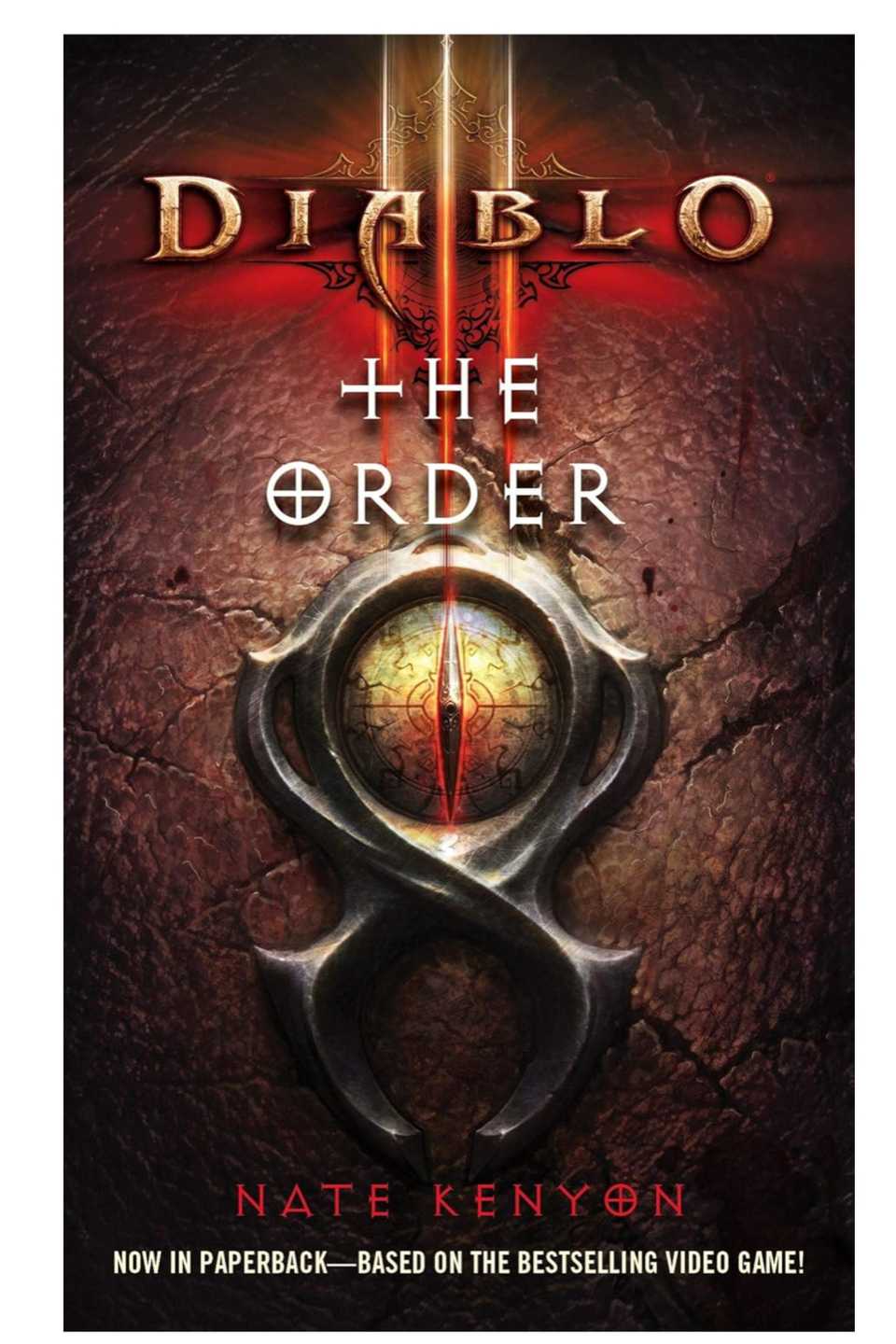 The cover of Nate Kenyon's novel, Diablo III: The Order.