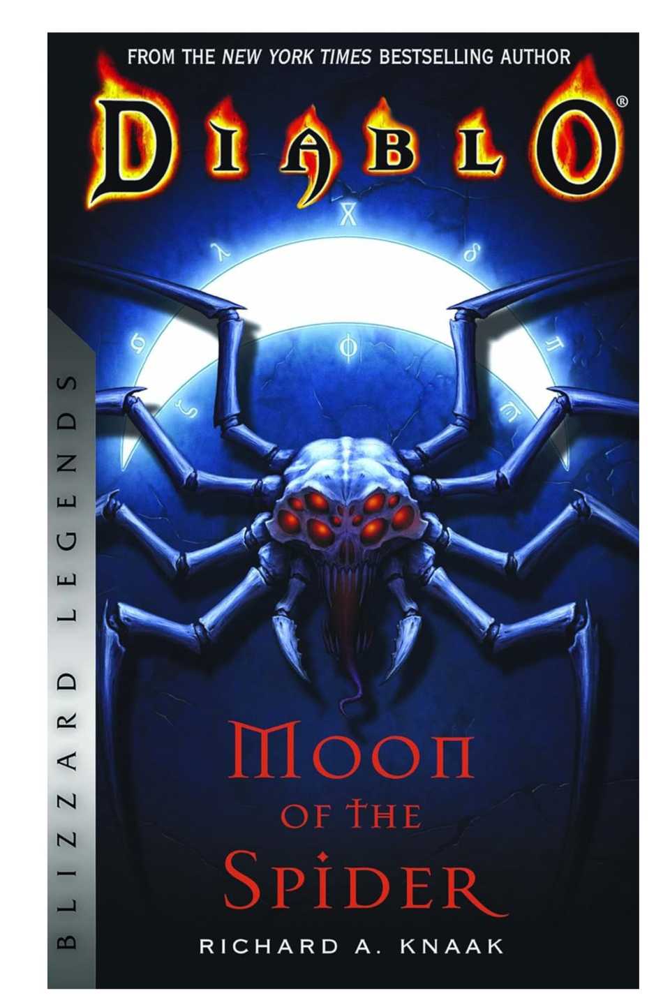 The cover of Richard A. Knaak's Diablo: Moon of the Spider.