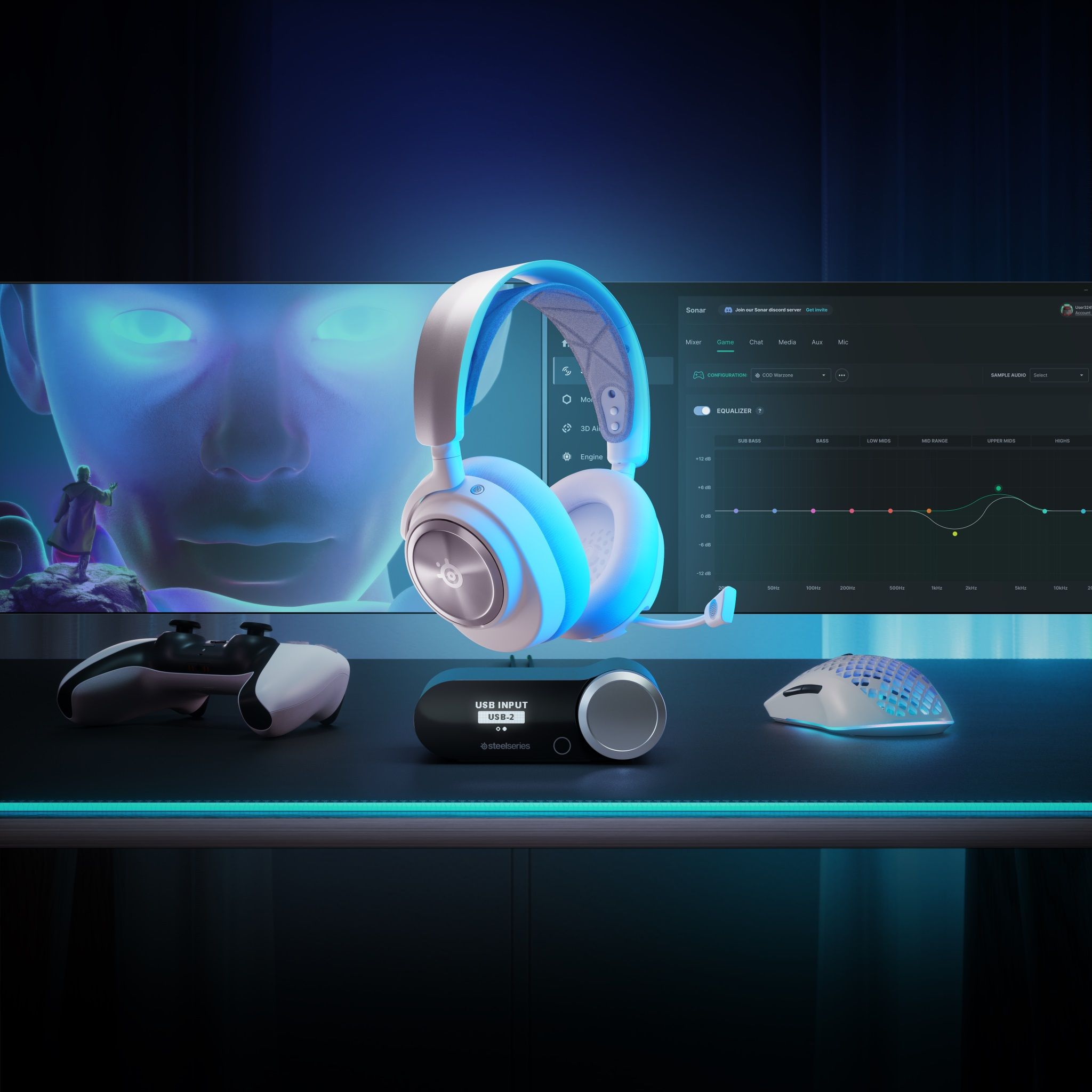 PC周辺機器 SteelSeries - SteelSeries 61527 Arctis Nova Pro Steel Series Arctis Nova Pro Noise Canceling Gaming Over-the
