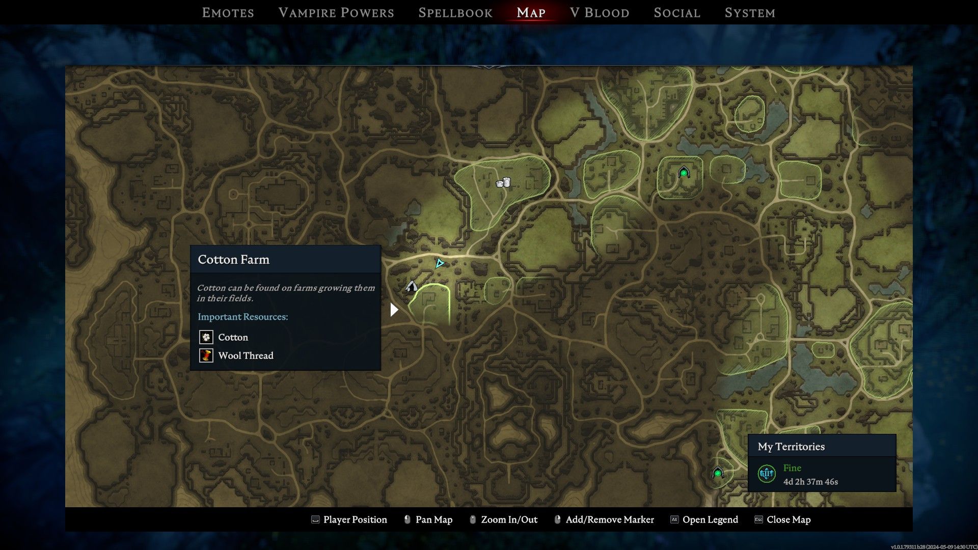 Where To Farm Cotton In V Rising