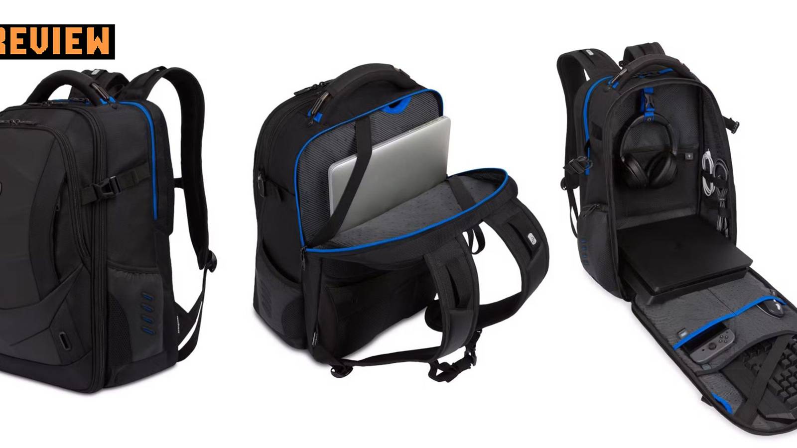backpack gaming laptop SwissGear with Charger Port (USB), Blue/Black : Electronics and style Lenovo Legion 15.6" Recon Gaming