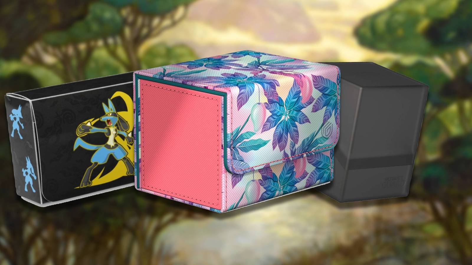 best deck boxes yugioh UAONO Card Box for MTG, 100+ Deck Case with 2 Dividers, PU Leather Storage Box, Compatible with Collectible Trading Cards (Black & Red, Sky Dragon) : Toys & Games Korean Inhalt what's the best yugioh deck