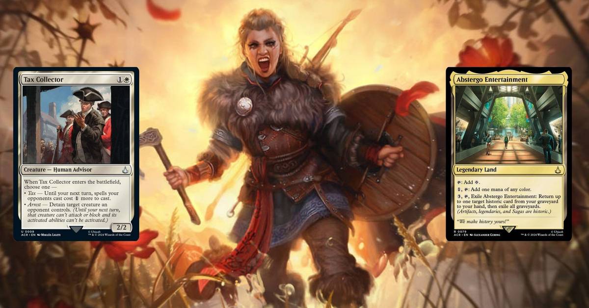mtg universes beyond assassin's creed card list Generic 6 Packs Booster Pack Lot for Beyond for Assassins : Toys & Games (It has every creature type.) Assassins Creed (ACR) #87 Illustrated by Filipe Pagliuso Magic Magic: The Gathering  Assassin's