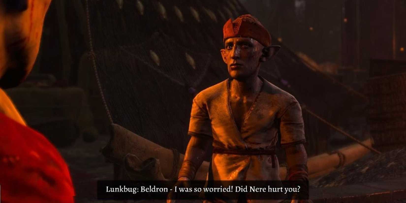 Lunkbug talking to Beldron in BG#
