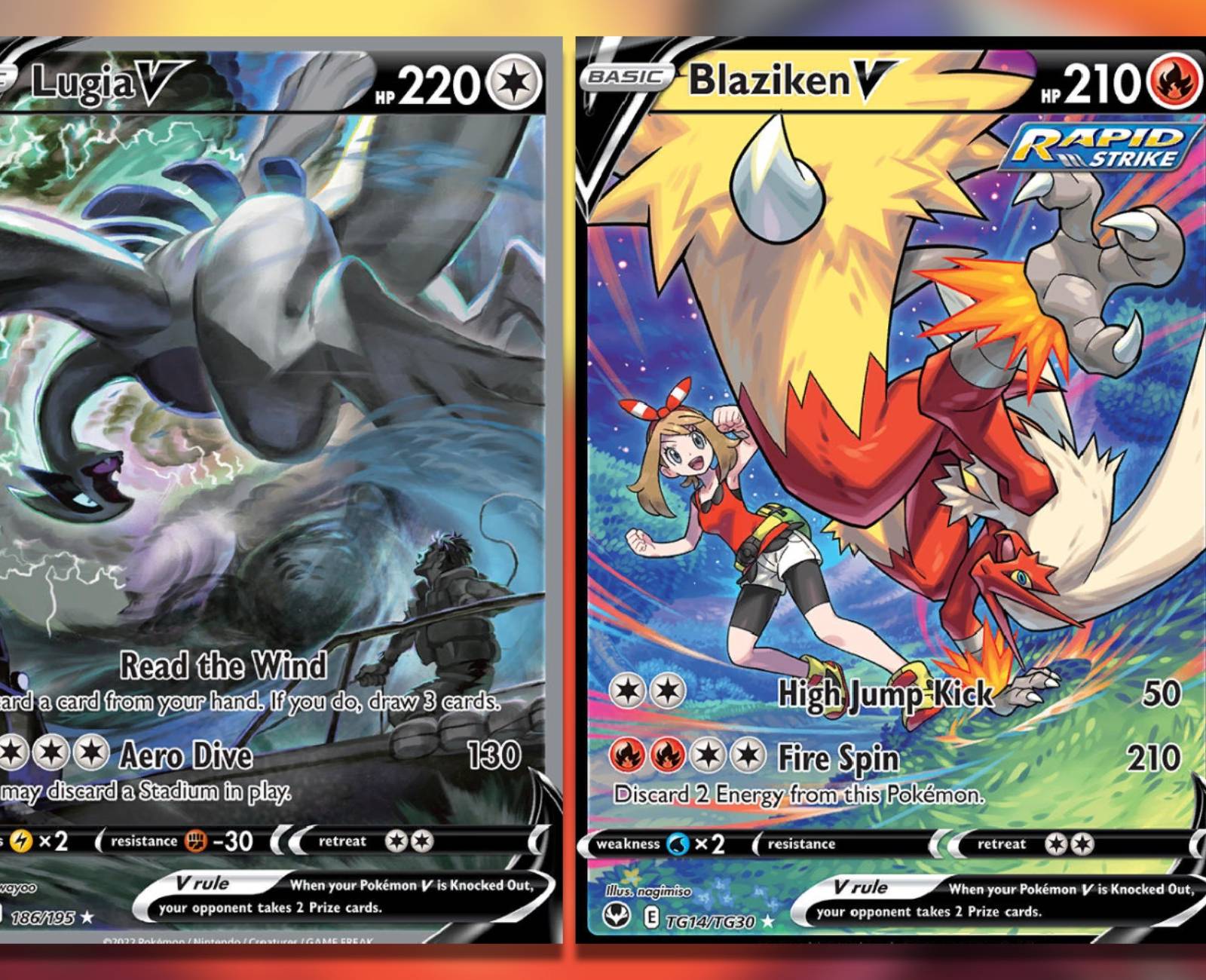 blaziken v pokemon card 020/198 - Blaziken V Pokemon Card main image 1