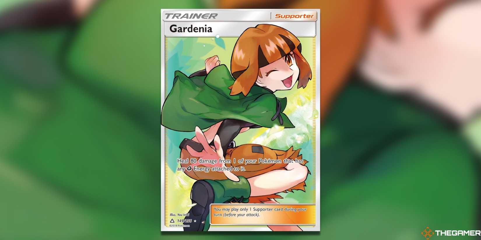 pokemon gardenia card Pokemon SM Ultra Prism Trainer Card: Gardenia - 124/156 - Reverse Holo main image 0