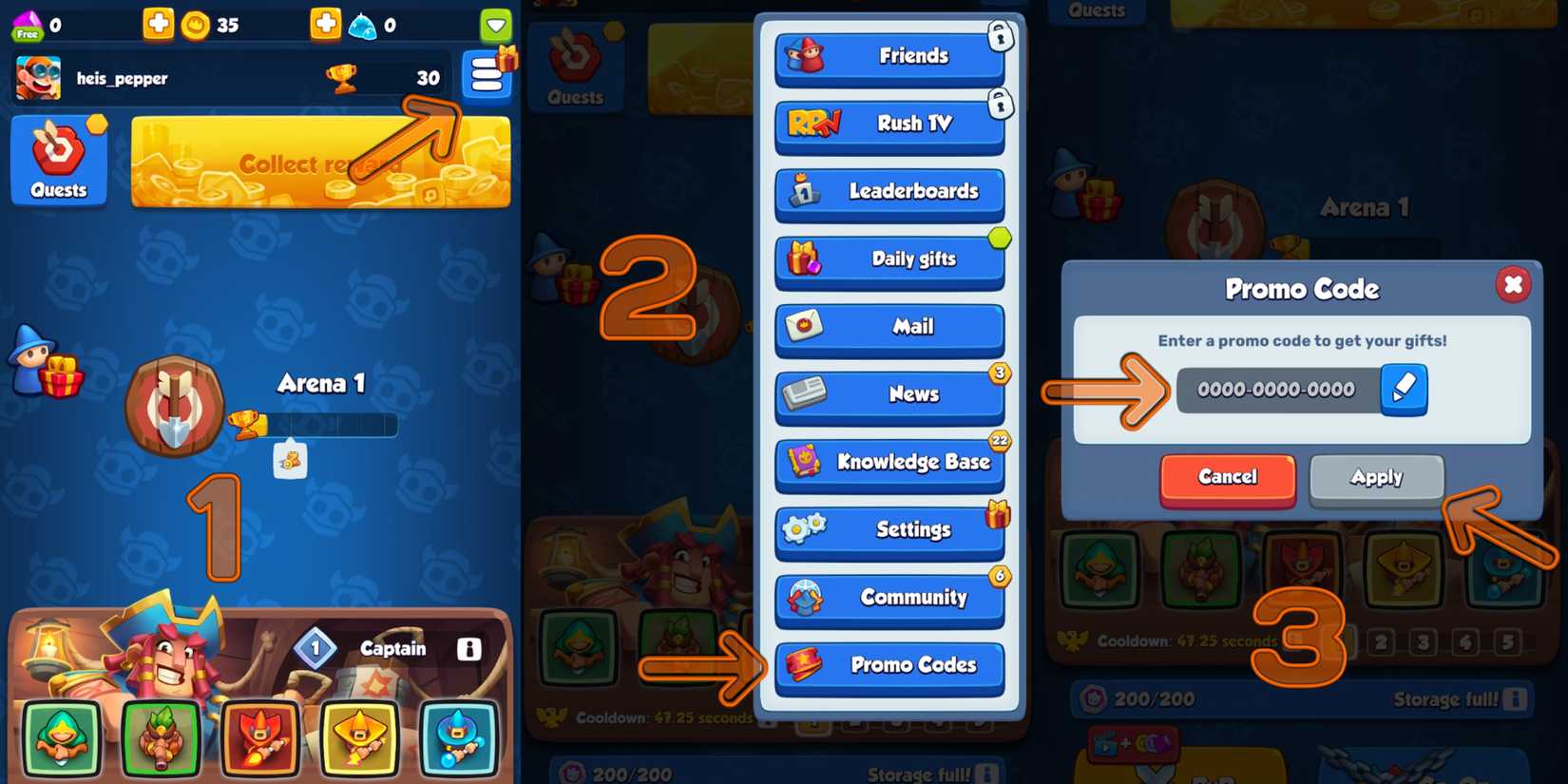 Rush Royale Codes