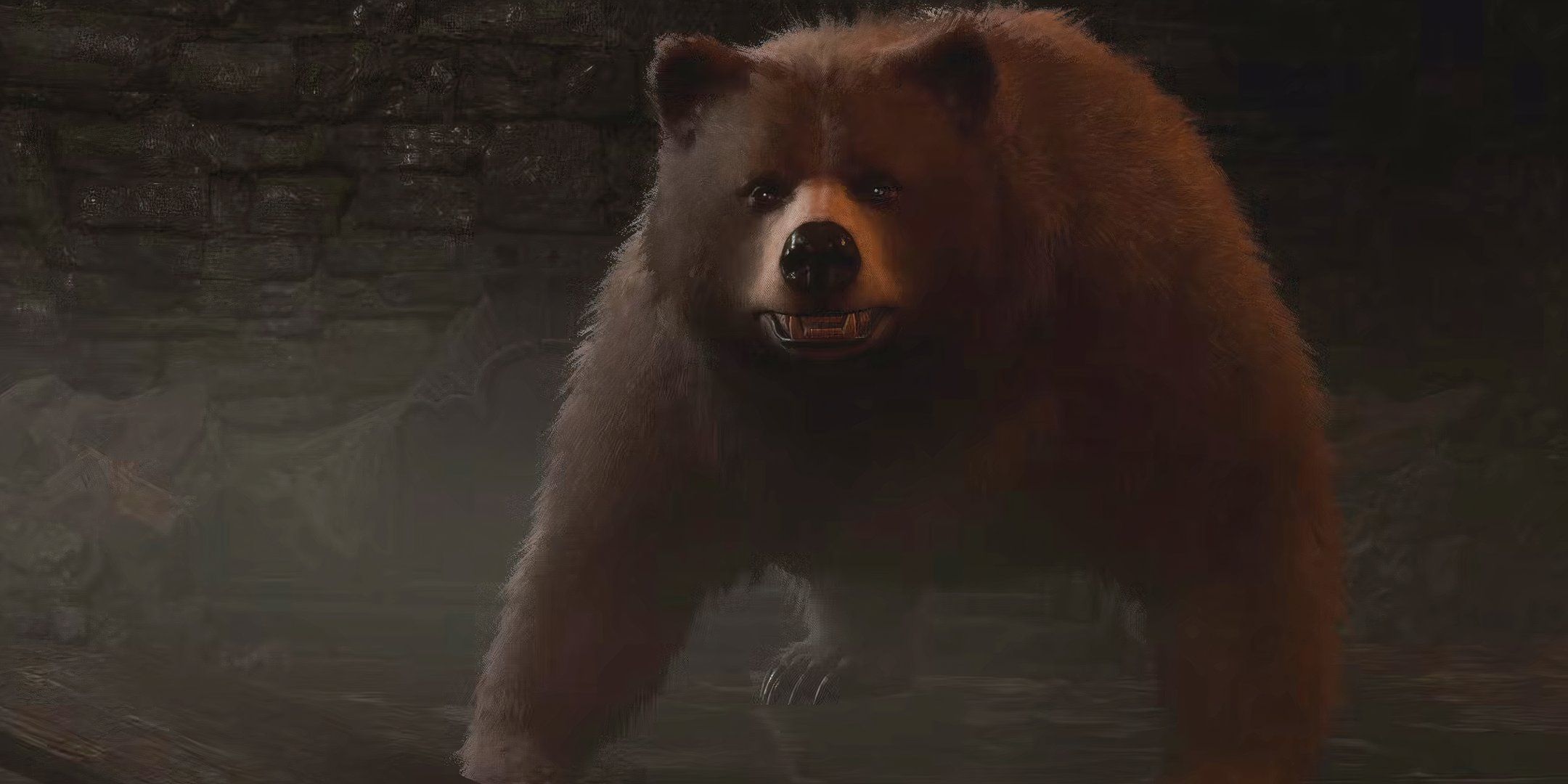 Halsin growling at the camera in Baldur's Gate 3.
