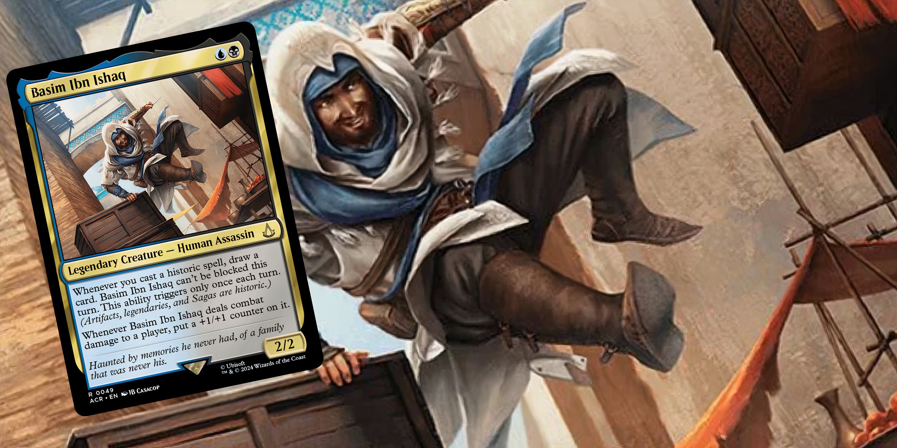basim mtg card Basim Ibn Ishaq [Assassin's Creed] – Jomio and Rueliete's Cards and Comics main image 1