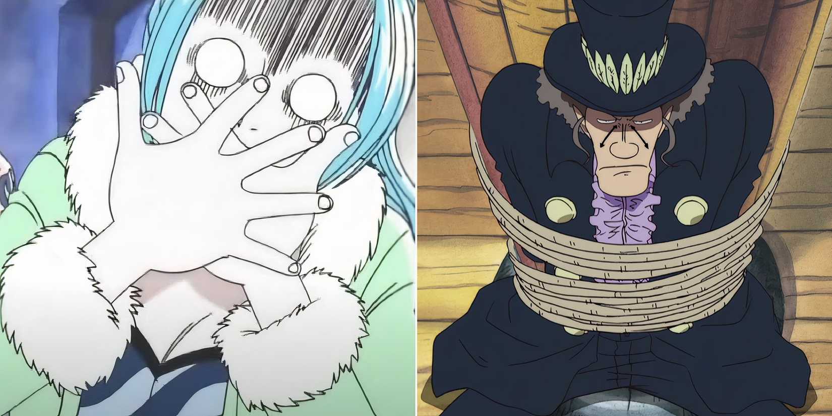 A one-piece image featuring vivi and Mr. 11