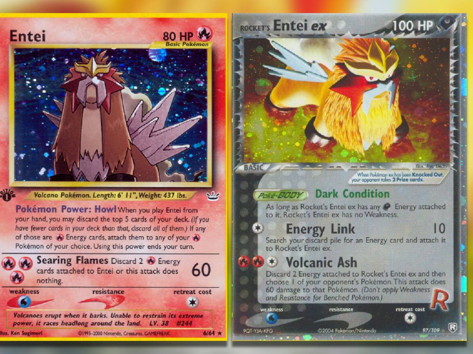entei ex pokemon card value - Black & White - Dark Explorers - Entei-EX [R] Searing Flame (10) Flip a coin Entei Card Prices & Value