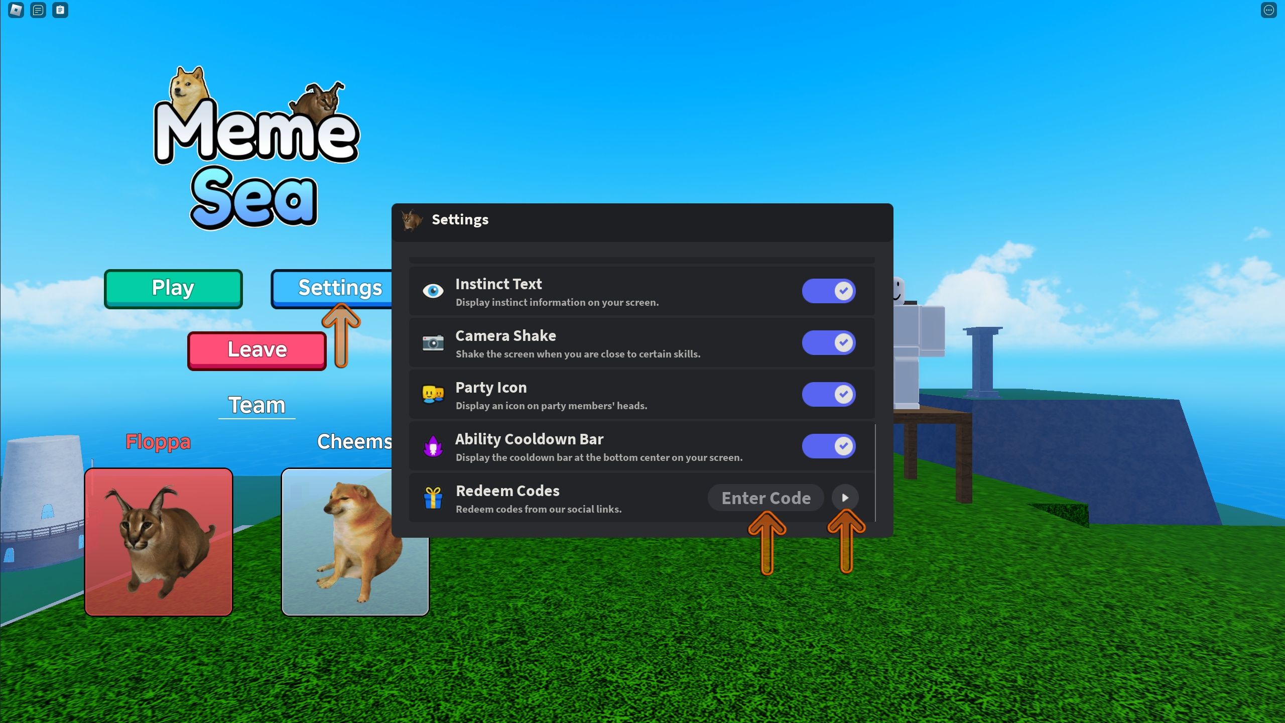 Meme Sea Codes - Roblox