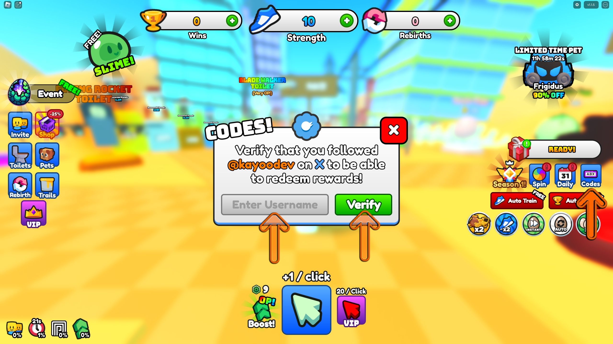 Toilet Race Simulator Codes - Roblox