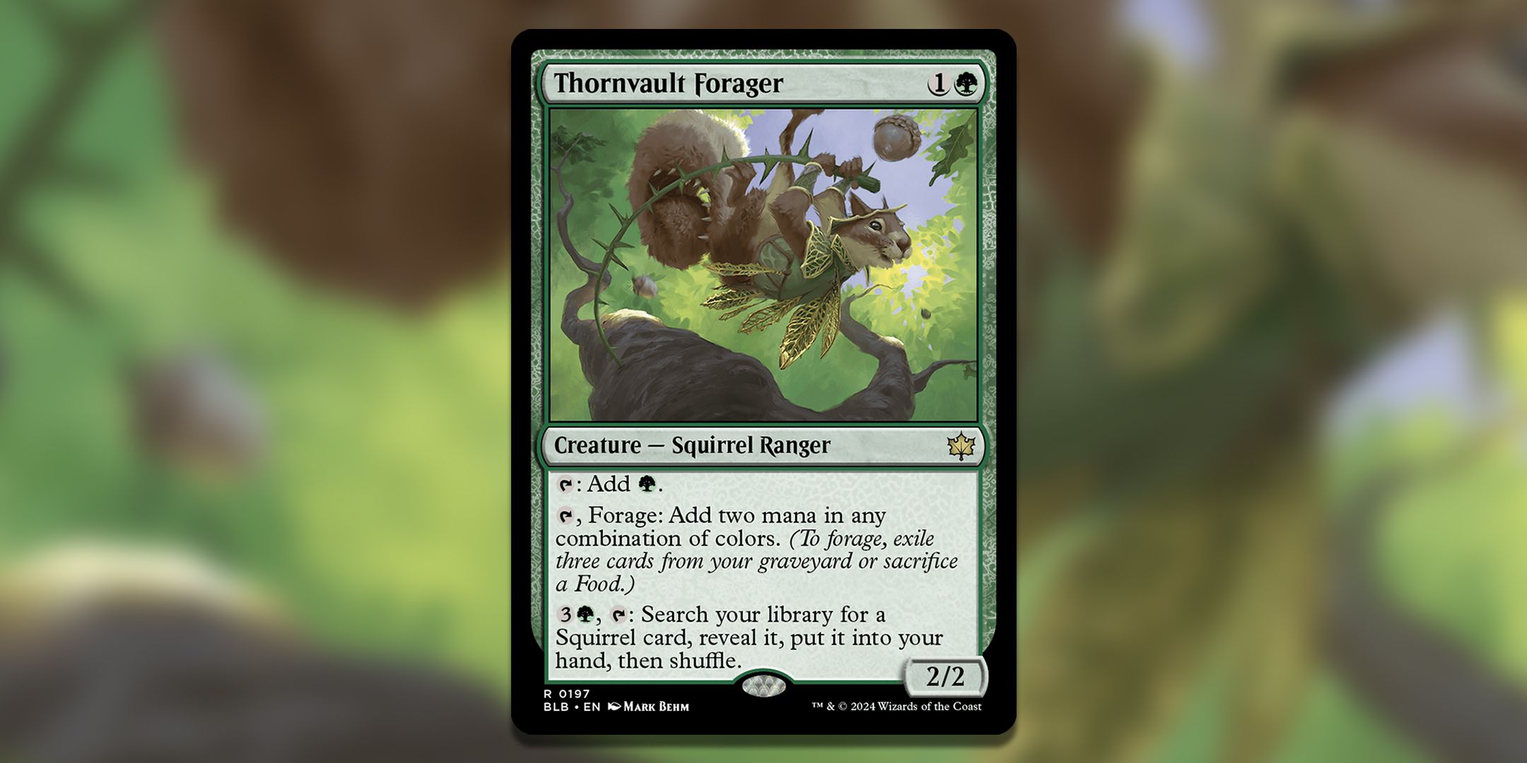 mtg forage cards Magic The Gathering - Bloomburrow - Bushy Bodyguard